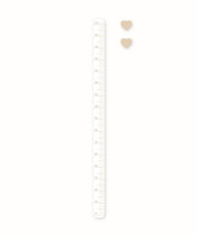Self-adhesive tape measure HEARTS, 3 pcs