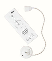 Ceramic ceiling light for hanging a lamp