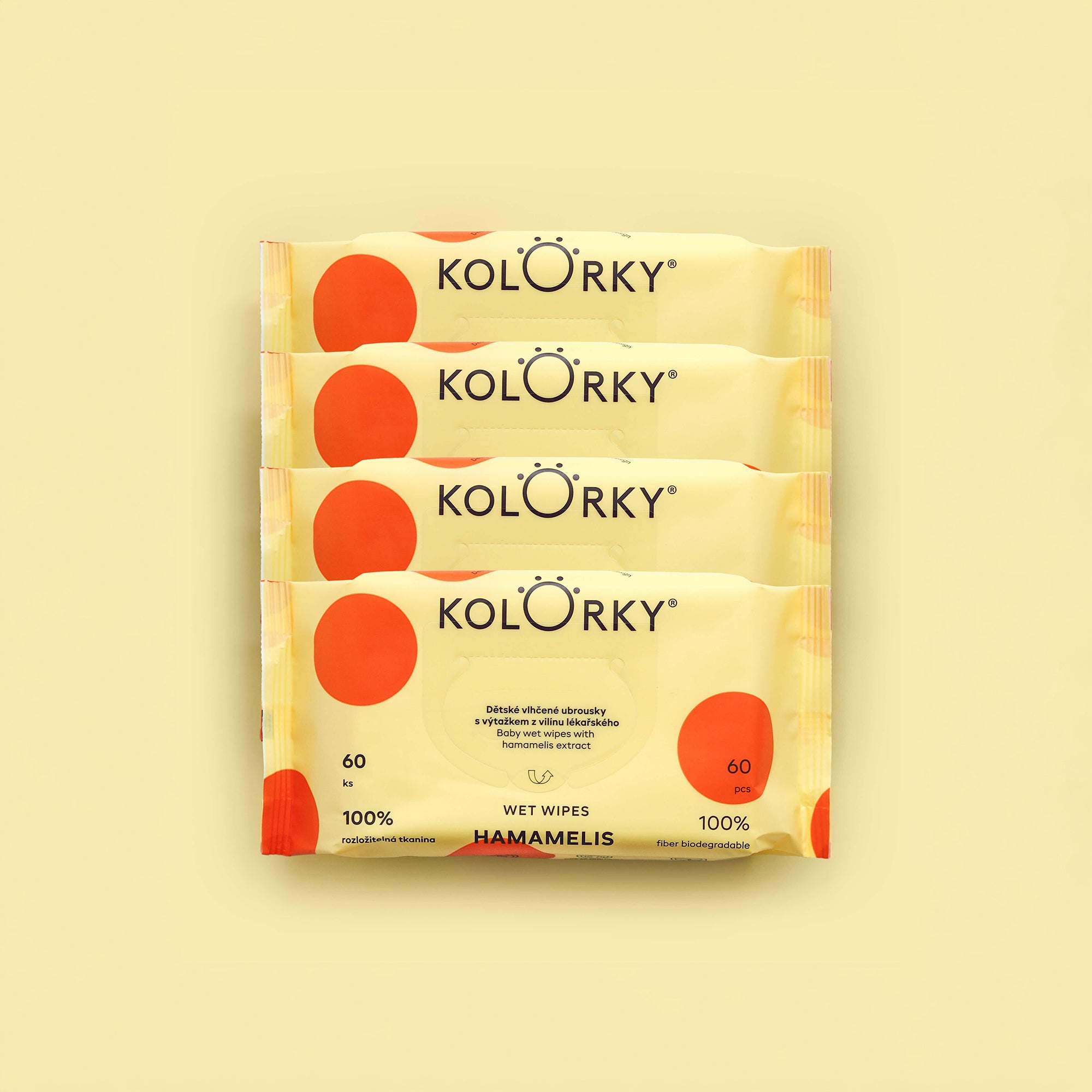 WET WIPES, Hamamelis 4 packs